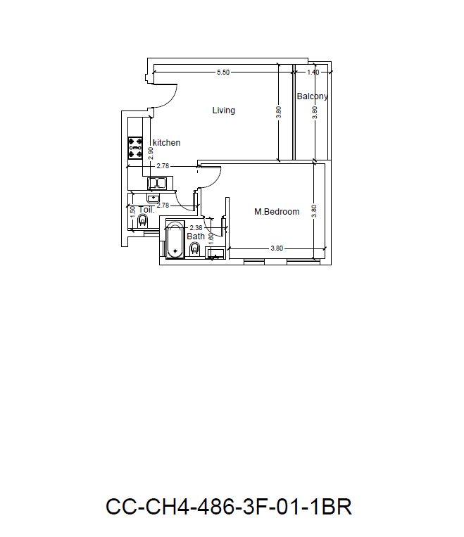 Floor plan for penthouse at Cali Coast Ras El Hekma
