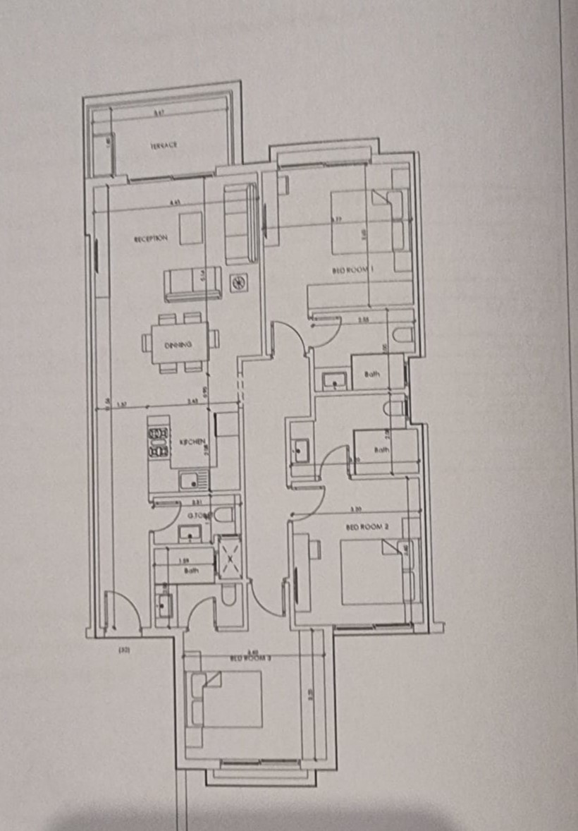 Floor plan for chalet at Hacienda Bay