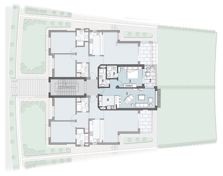 Floor plan for chalet at Ein Bay