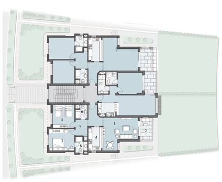 Floor plan for chalet at Ein Bay