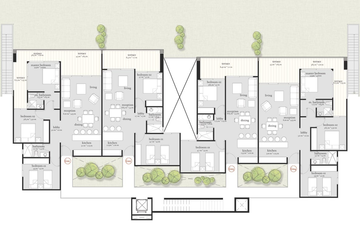 Floor plan for chalet at Carnelia