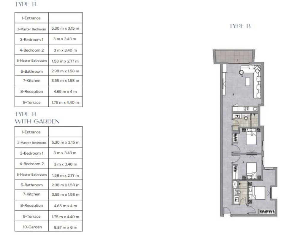 Floor plan for chalet at Alura