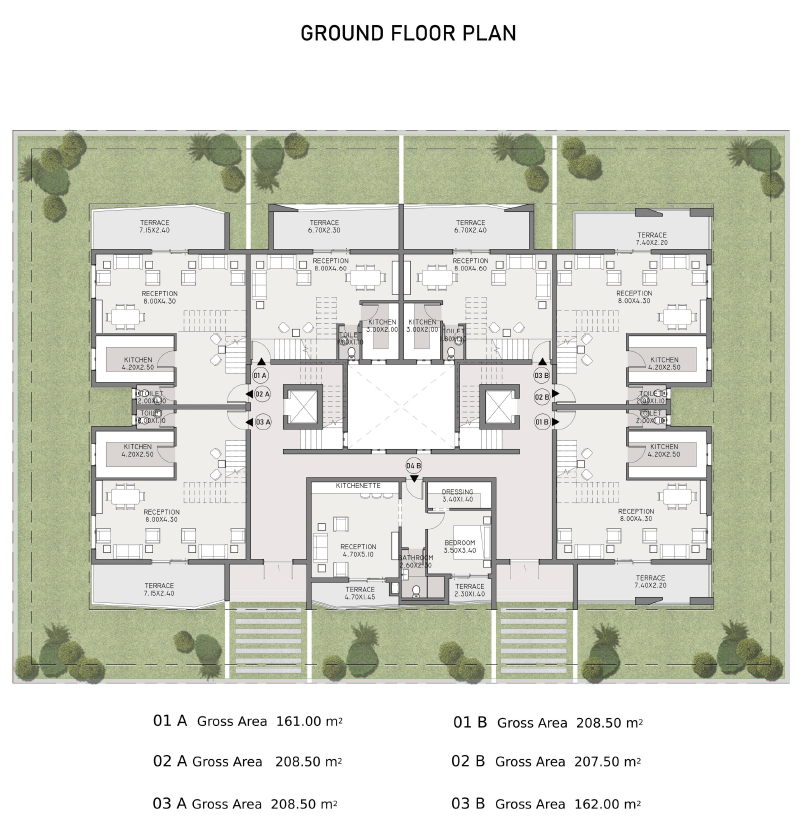 Floor plan for duplex at Taj City