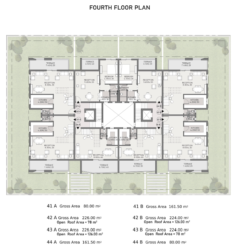 Floor plan for duplex at Taj City