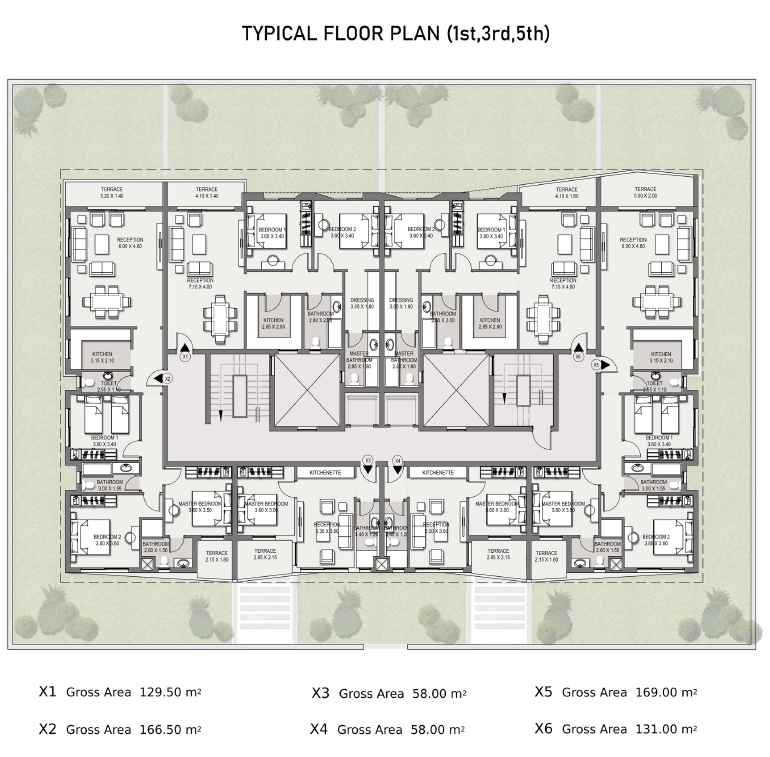 Floor plan for apartment at Taj City