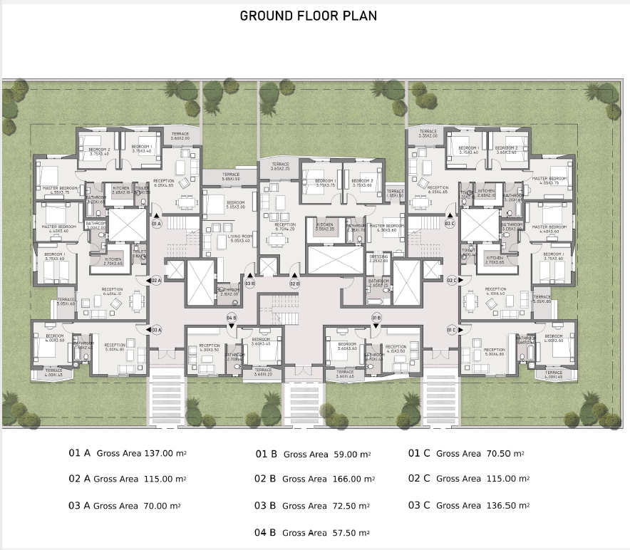 Floor plan for apartment at Taj City