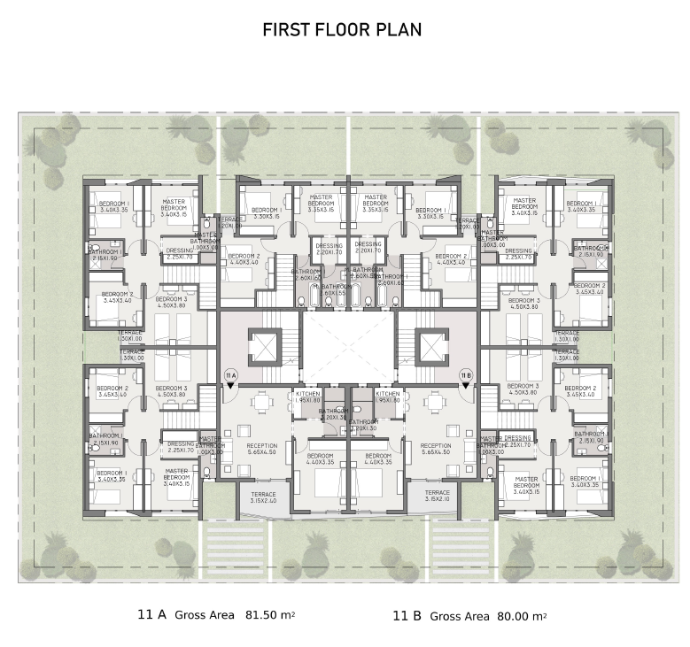 Floor plan for apartment at Taj City