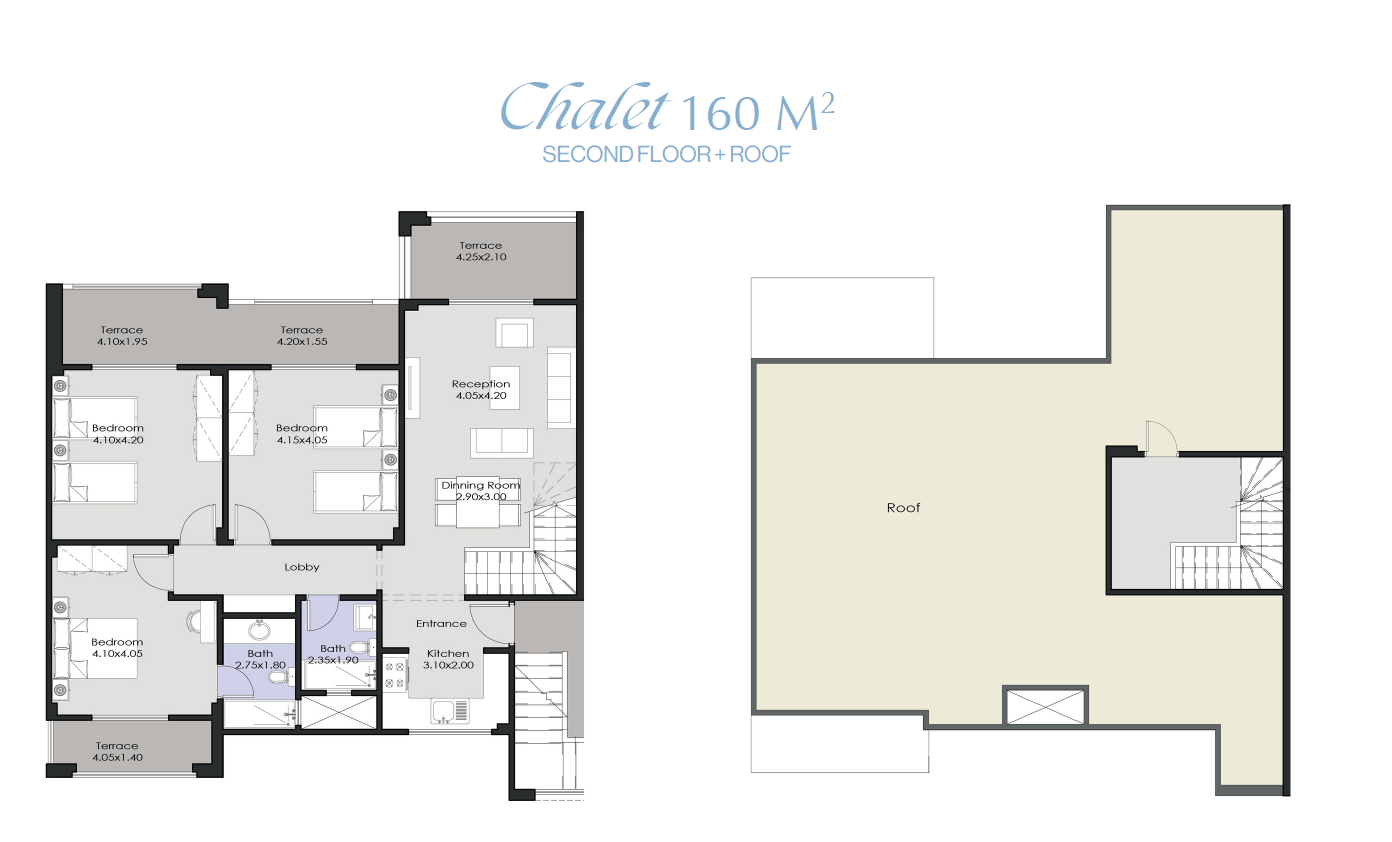 Floor plan for chalet at La Vista Ray