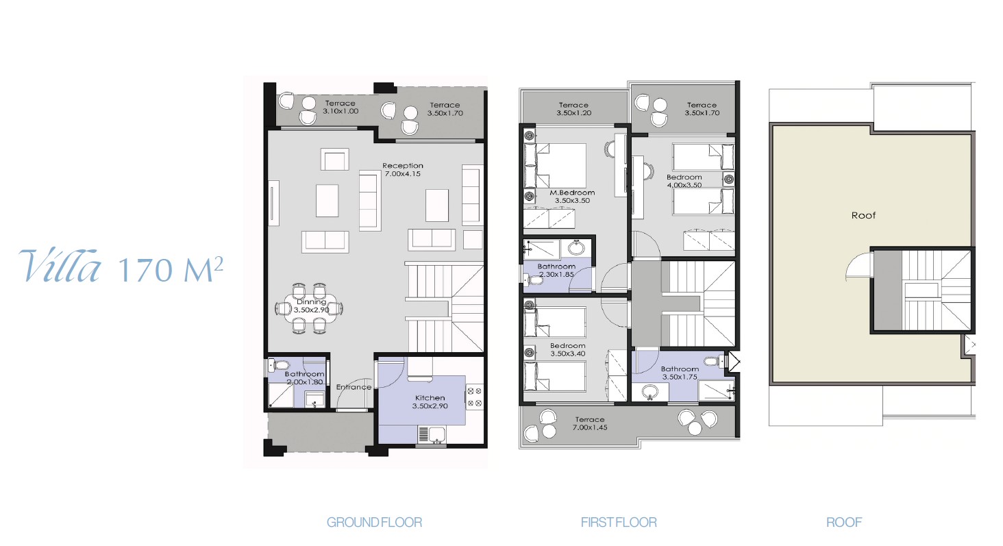 Floor plan for chalet at La Vista Ray