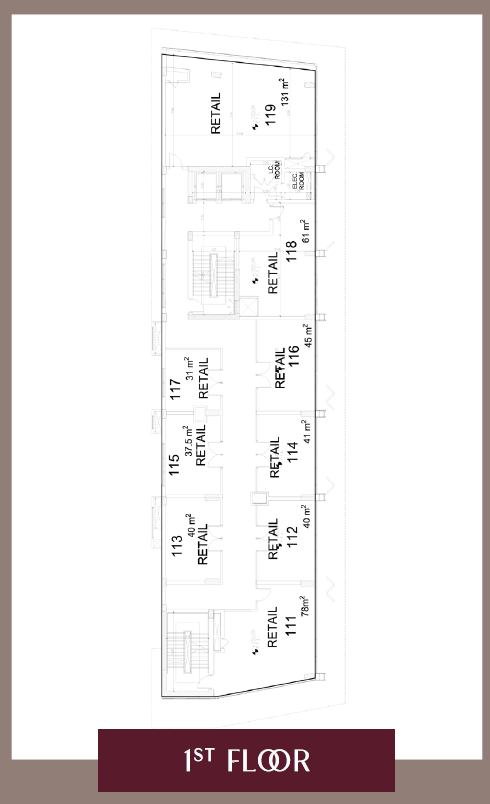 Floor plan for  at City Hall Strip