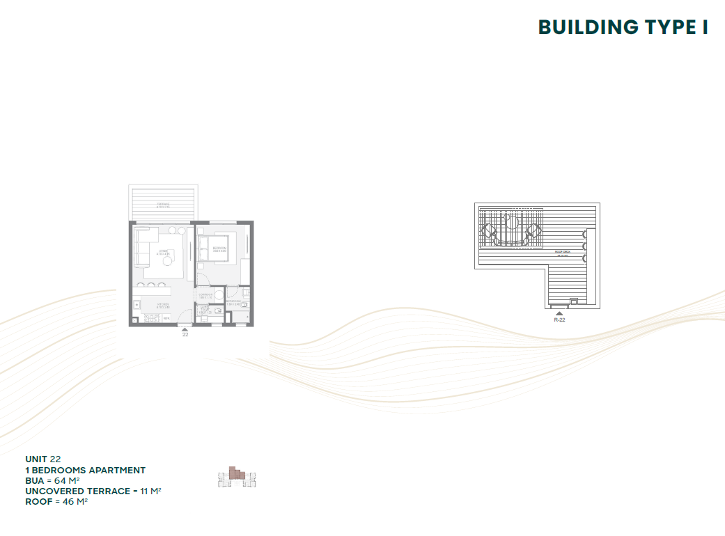 Floor plan for chalet at Makadi Heights