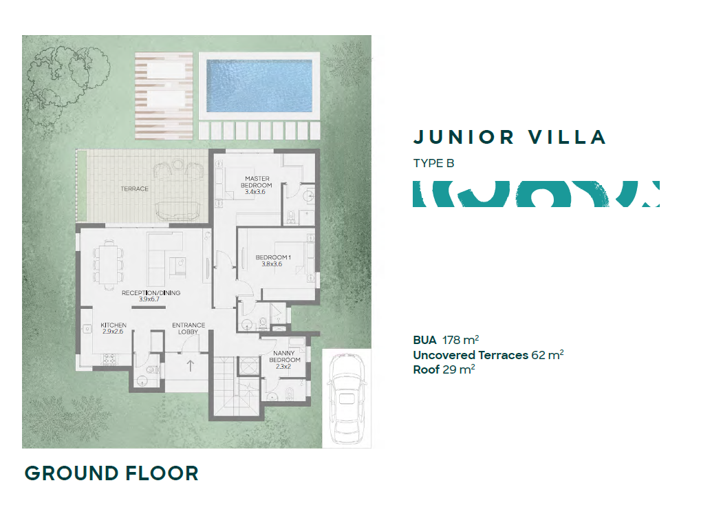 Floor plan for villa at Makadi Heights