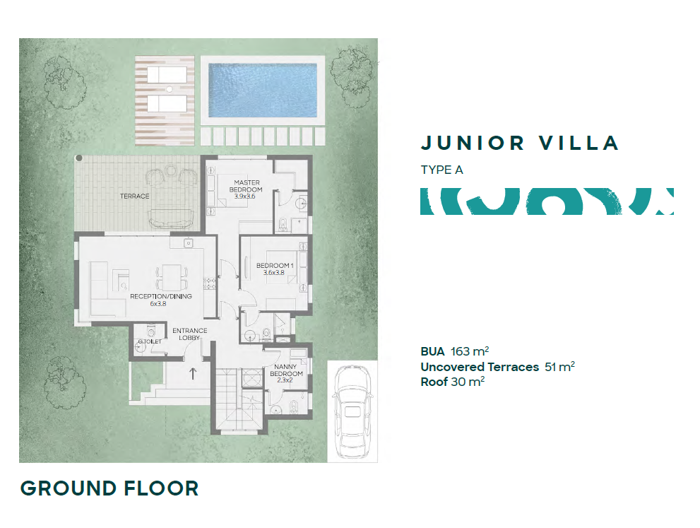 Floor plan for villa at Makadi Heights