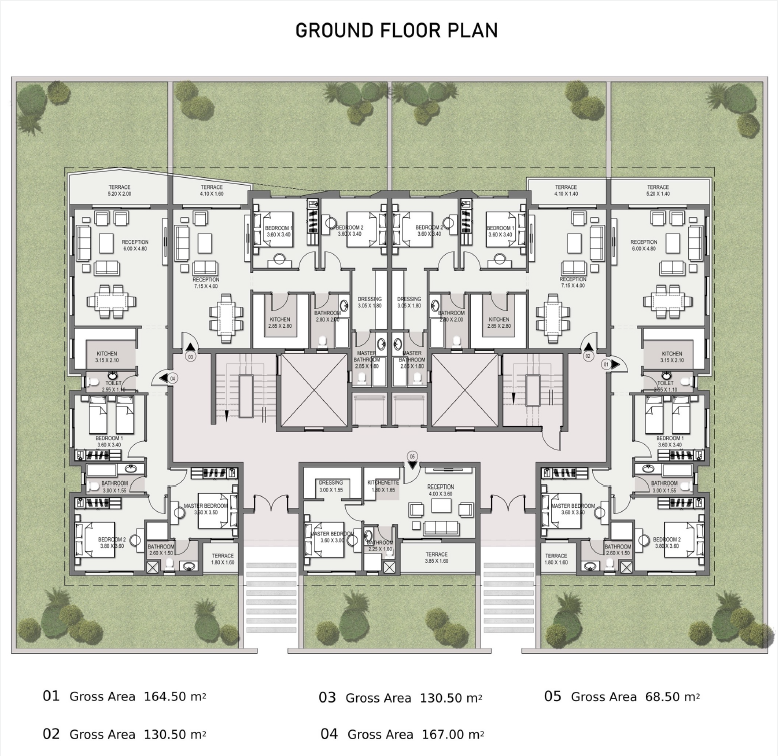 Floor plan for apartment at Taj City