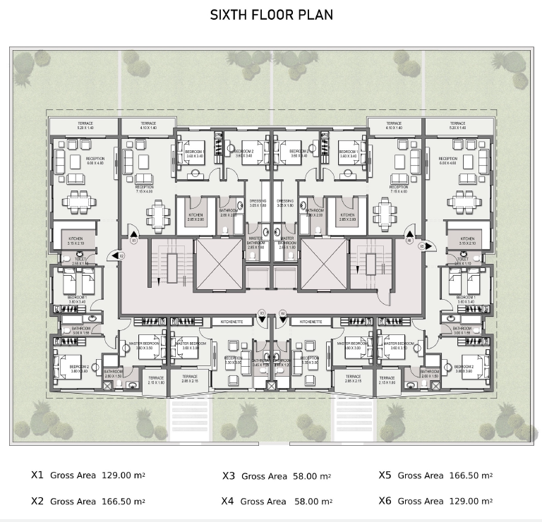 Floor plan for apartment at Origami
