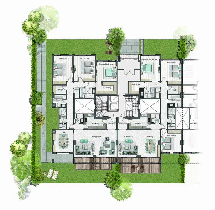 Floor plan for apartment at Green Square