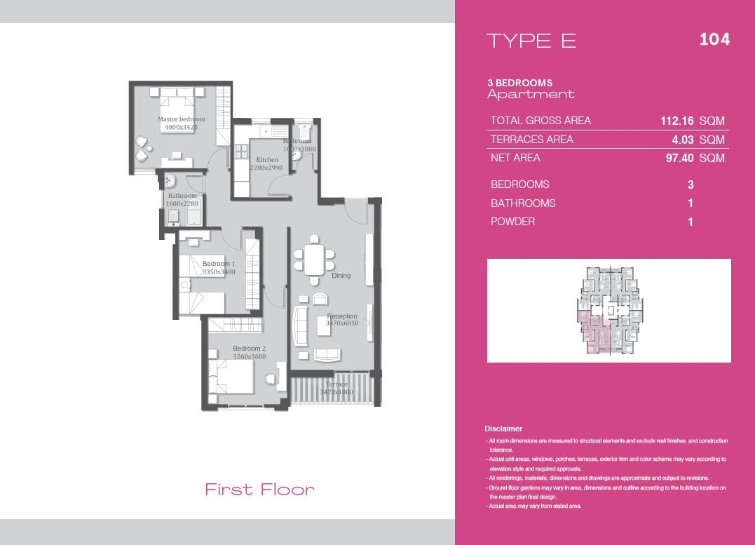 Floor plan for apartment at Ashgar City