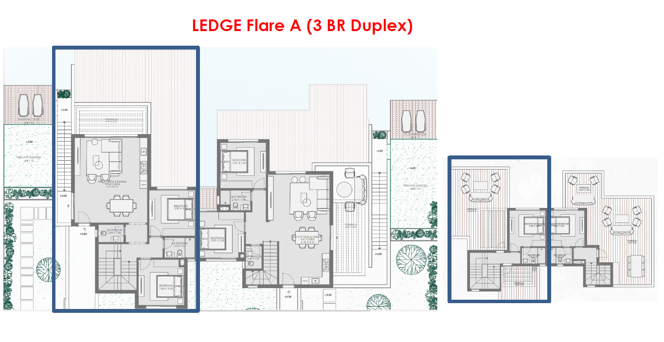 Floor plan for chalet at Makadi Heights