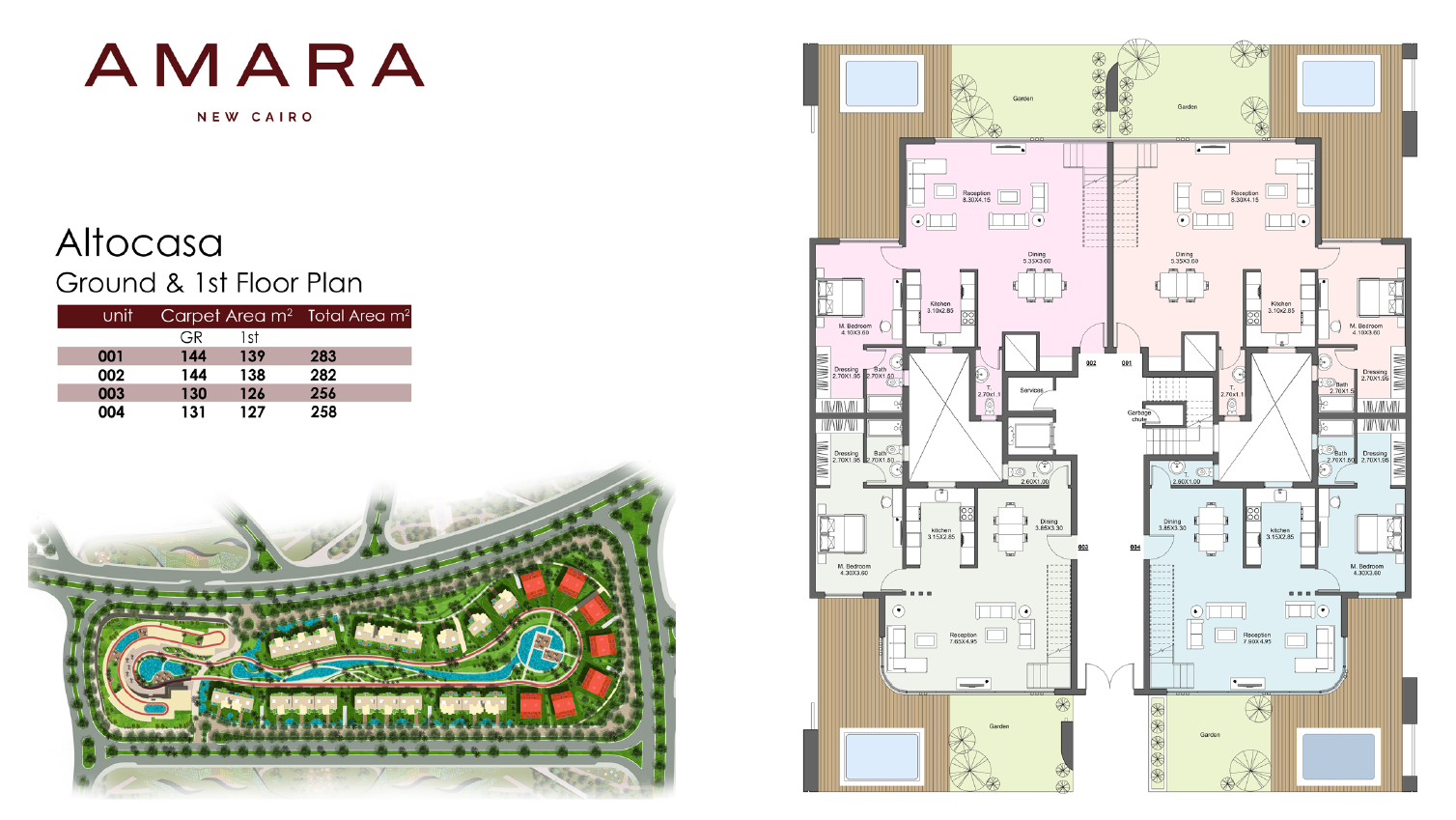 Floor plan for duplex at Amara