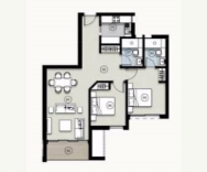 Floor plan for apartment at ZED East