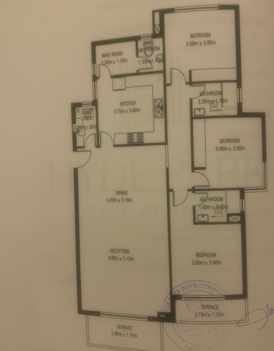 Floor plan for apartment at Garden Lakes