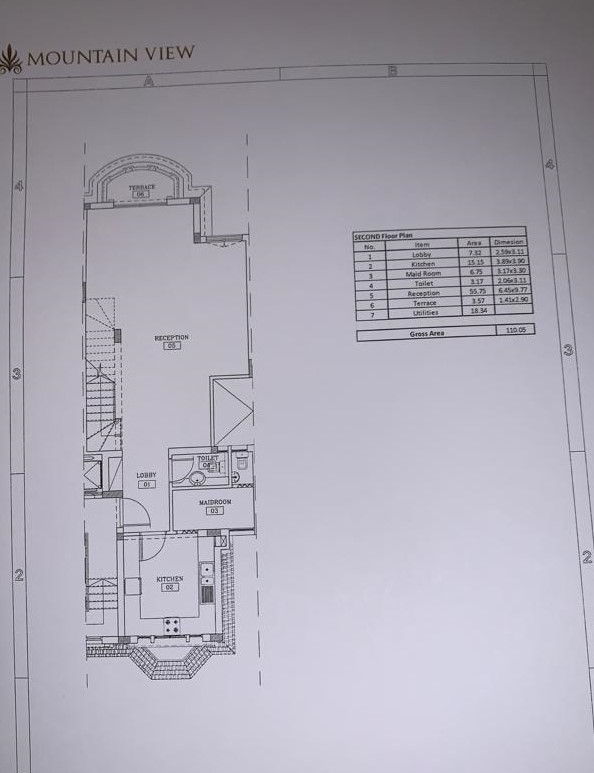 Floor plan for duplex at Mountain View October Park