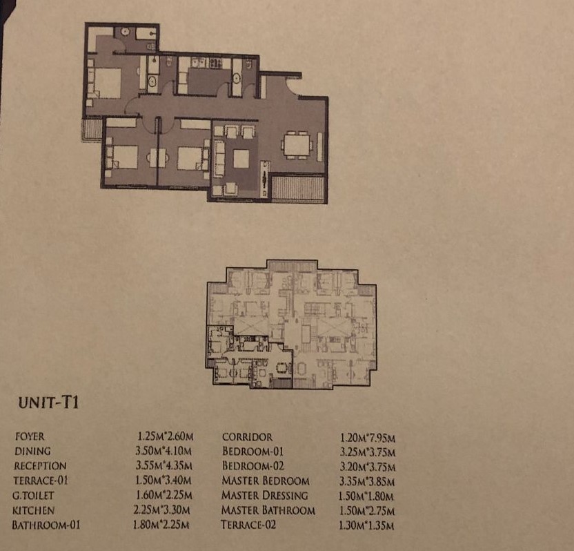 Floor plan for apartment at Dejoya Residence