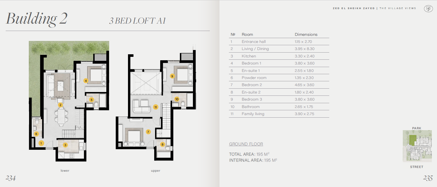 Floor plan for apartment at ZED