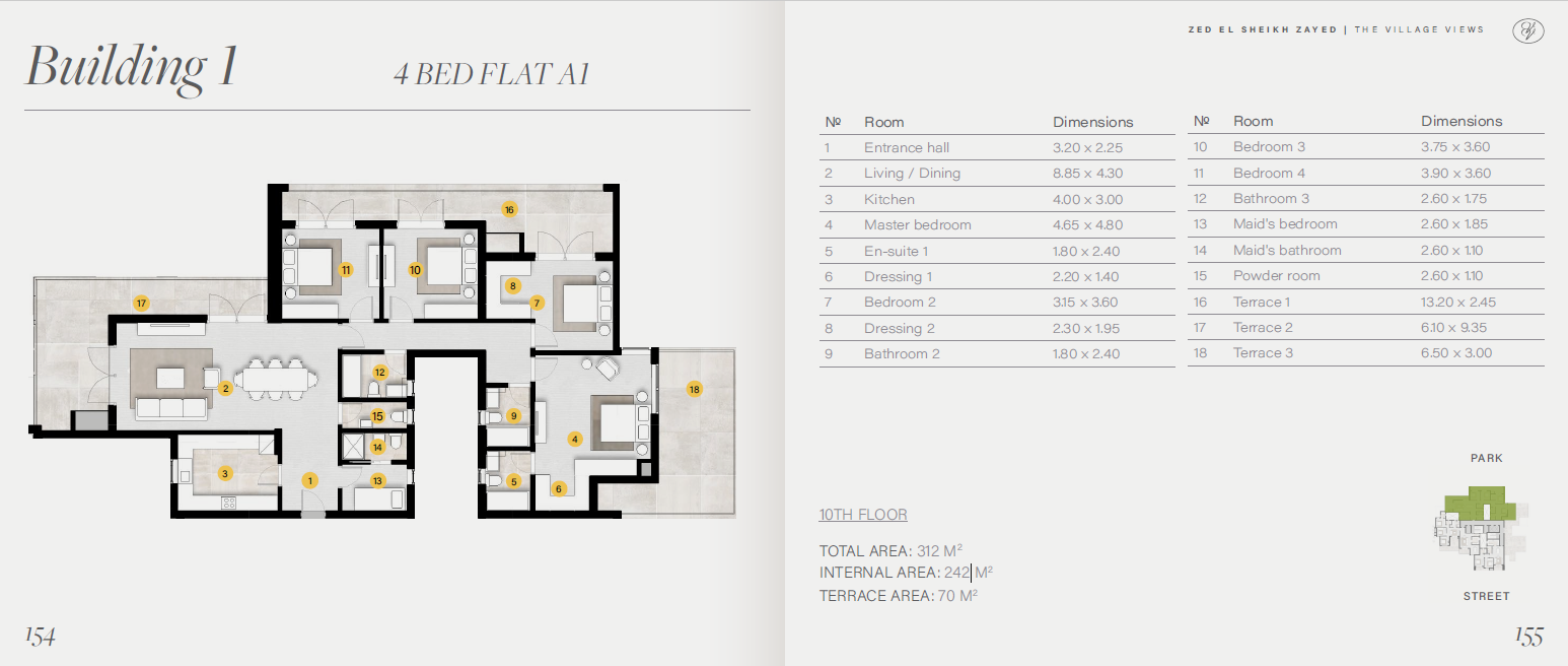 Floor plan for apartment at ZED