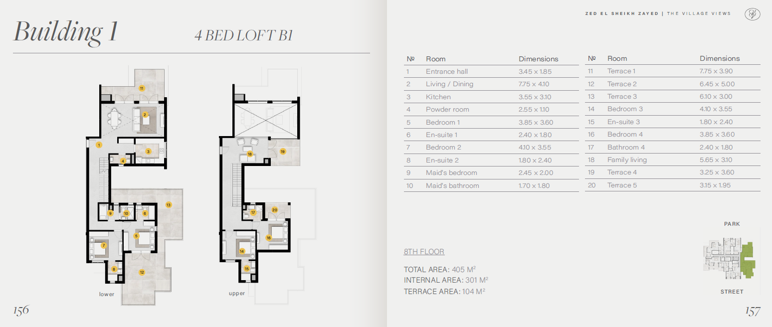 Floor plan for apartment at ZED