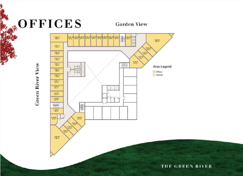 Floor plan for  at Modon Green River Tower
