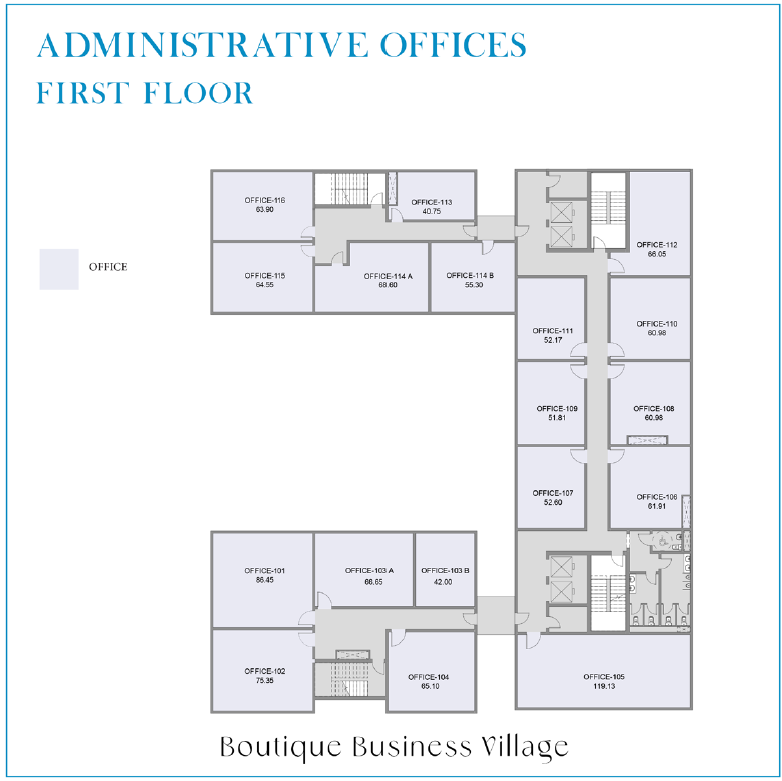 Floor plan for  at Boutique Village