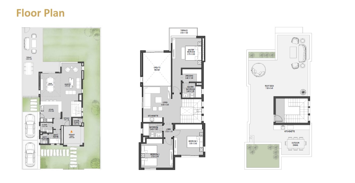 Floor plan for villa at O West Orascom