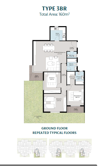 Floor plan for apartment at Acasa Mia