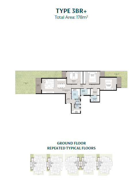 Floor plan for apartment at Acasa Mia
