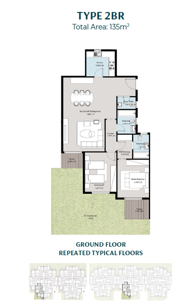 Floor plan for apartment at Acasa Mia