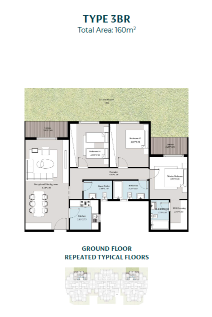 Floor plan for apartment at Acasa Mia