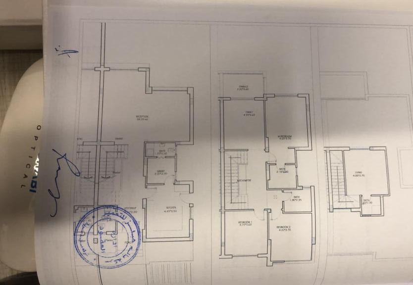 Floor plan for townhouse at Palm Hills Golf Extension