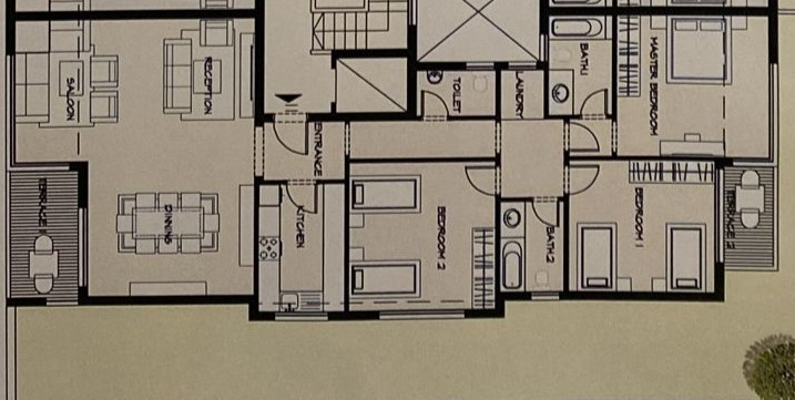 Floor plan for apartment at Tag Sultan