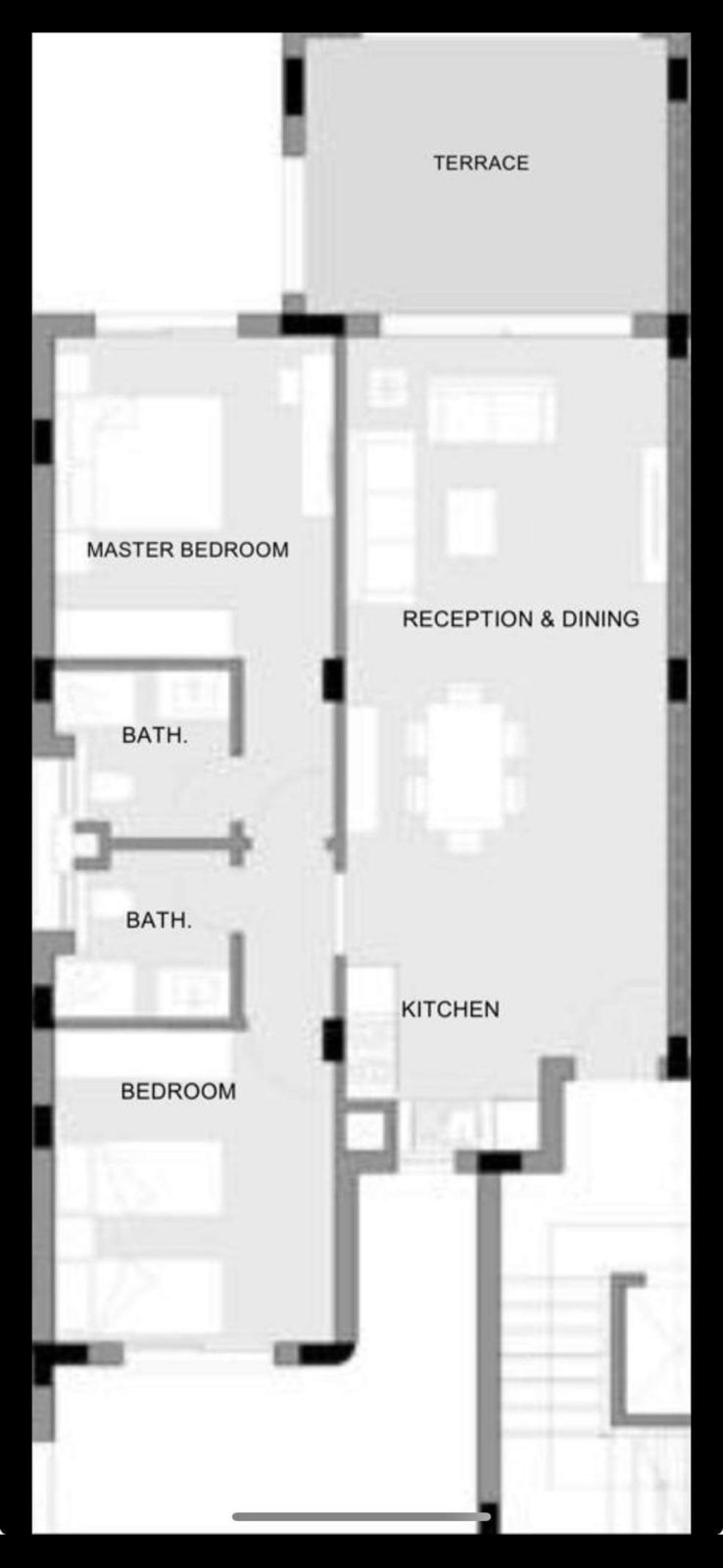 Floor plan for chalet at Hacienda West