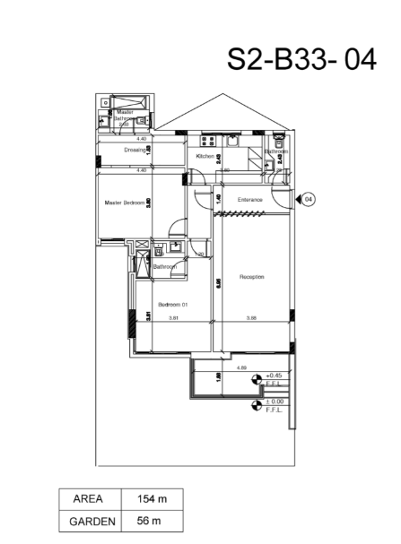 Floor plan for apartment at Scenario