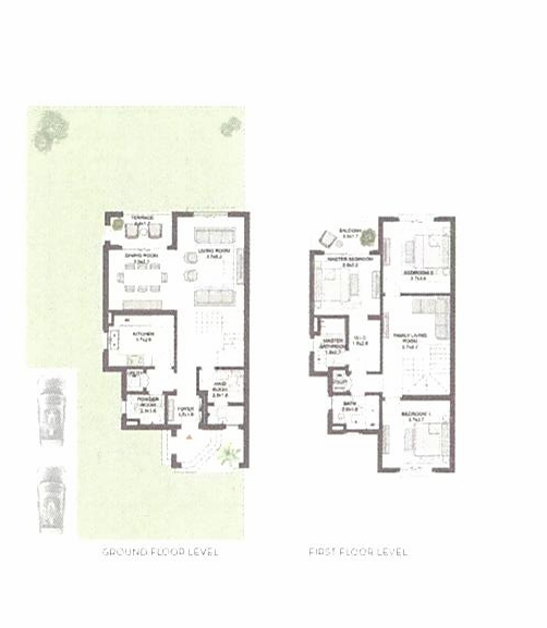 Floor plan for villa at Belle Vie
