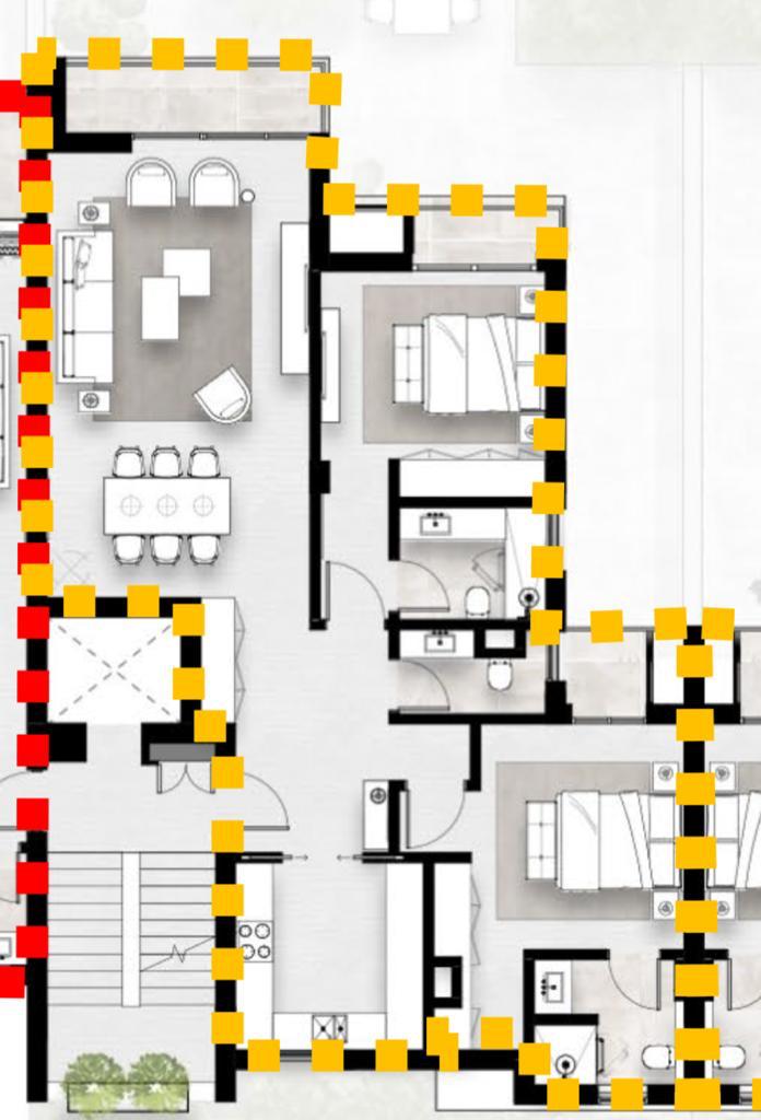 Floor plan for apartment at Solana