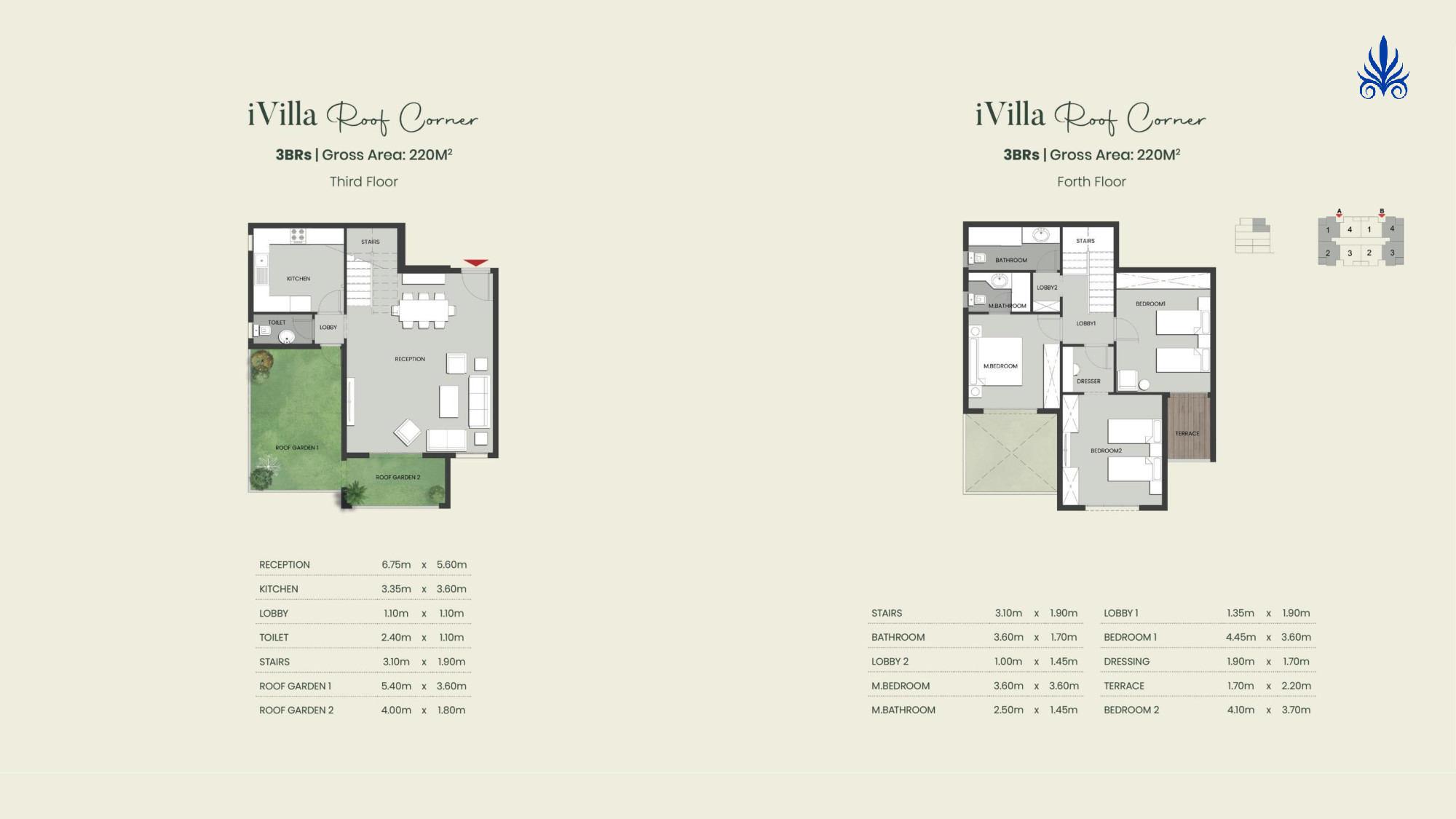 Floor plan for duplex at Aliva Mountain View Mostakbal City