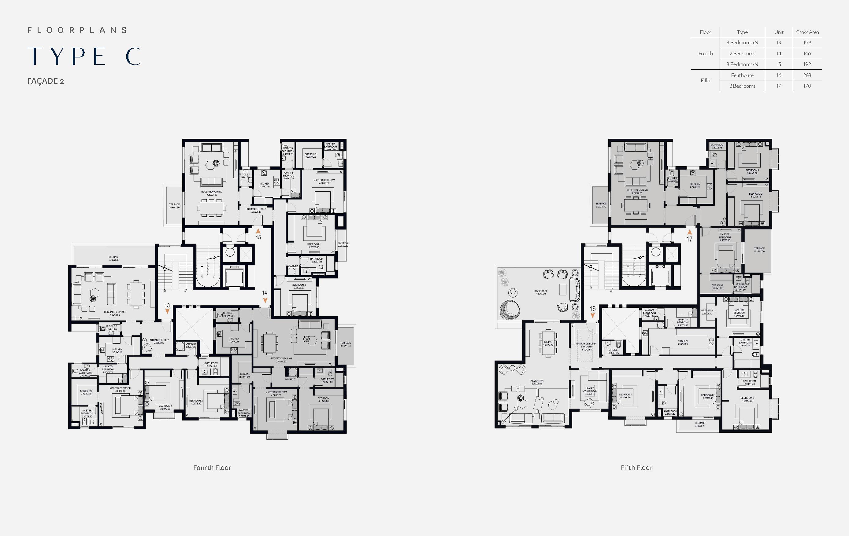Floor plan for apartment at O West Orascom