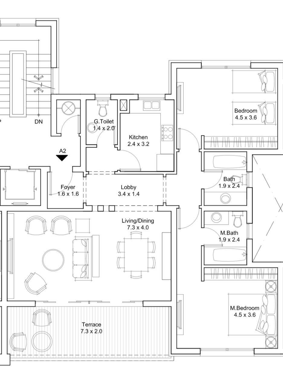 Floor plan for apartment at DISTRICT 5