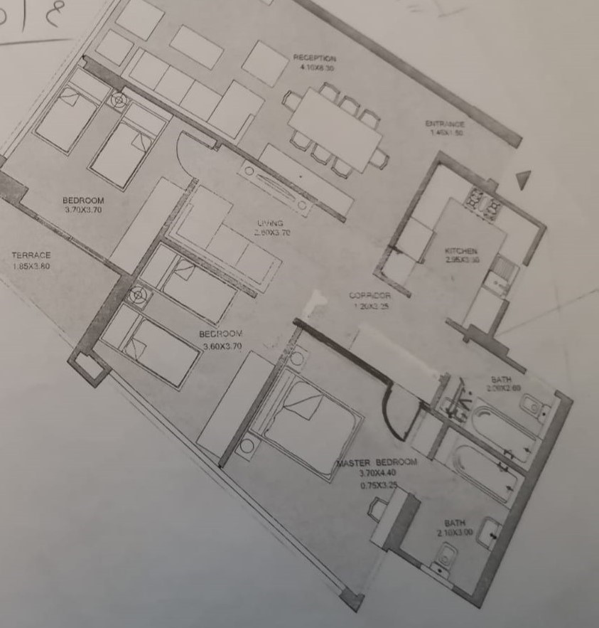 Floor plan for apartment at One Katameya