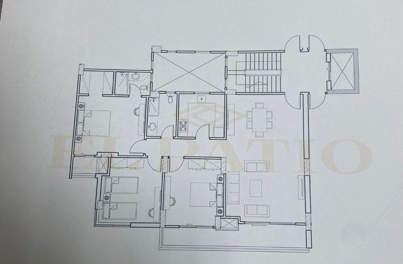 Floor plan for apartment at El Patio Oro