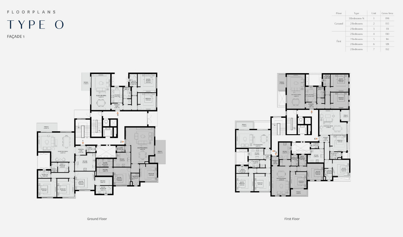 Floor plan for apartment at O West Orascom