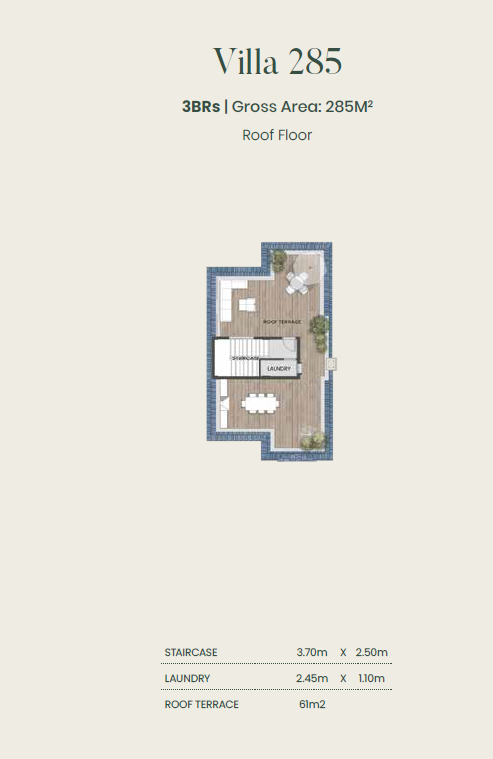 Floor plan for villa at Aliva Mountain View Mostakbal City